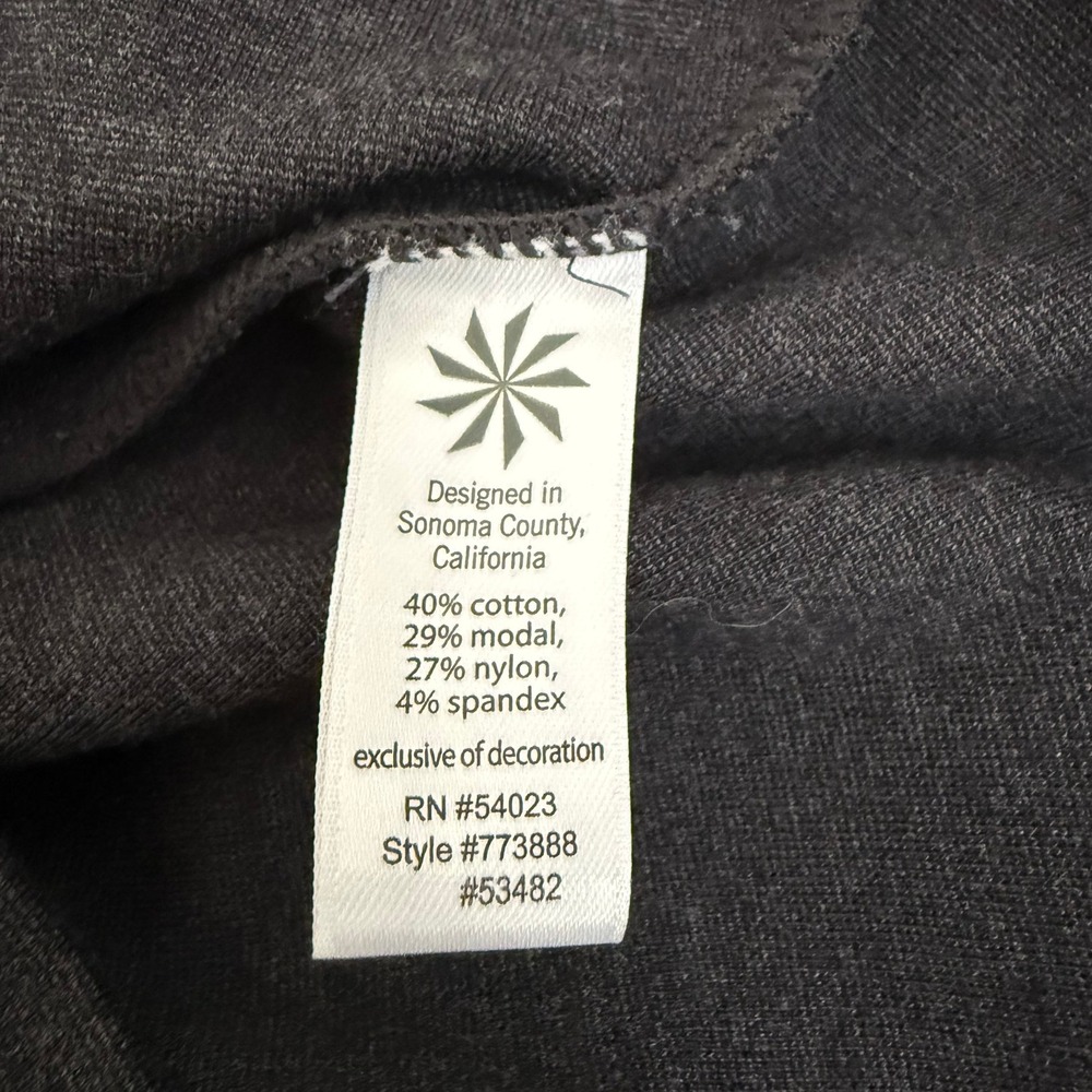 Athleta Womens Gray Quarter Zip Long Sleeve Knit A-Line Dress Size M EUC - Picture 6 of 10
